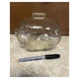 Large Anchor Hocking pig bank