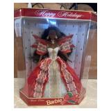 10th anniversary happy holidays, Barbie and box