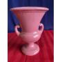 9" pink vase marked USA