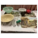 Glass placemats and miscellaneous kitchen