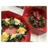 Two wreaths in boxes