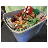 Tote full of toys