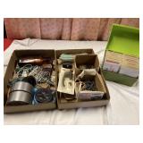 2 flats of miscellaneous and a recipe box