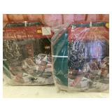 2 plastic Christmas wreath boxes