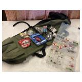 Fishing strap pack with tackle