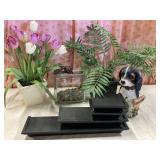 Floating shelves and home decor