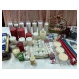 Candle lot with new yankee candle