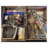 Two flats of hardware