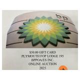 $50 gift card BP gas