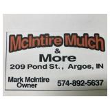 Four yardï¿½s mulch from McIntire Mulch & more