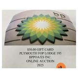 $50 gift card BP gas