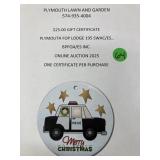 $25 gift certificate Plymouth Lawn and Garden