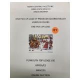 One pick up load of premium colored mulch from