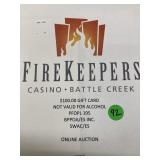 $100 gift card to Firekeepers Casino