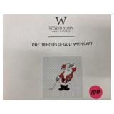 One 18 holes of golf w/cart at Woodbury Golf