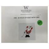 One 18 holes of golf w/cart at Woodbury Golf