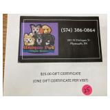 $25 gift certificate, Unique pet Boutique