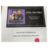 $25 gift certificate, Unique pet Boutique