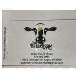 $25 gift certificate from The Break room pub &