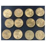 12 Sacagawea dollars