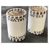 2 rolls of uncirculated 2024 half dollars
