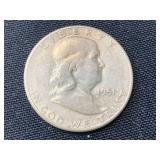 1951 silver half dollar