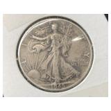 1945  silver half dollar