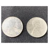 2 steel pennies
