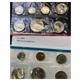 1980. uncirculated U.S. mint set