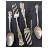 Silver plate spoon/ forks