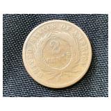 1870 two cent coin