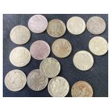 15 Buffalo nickels