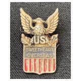 Vintage sterling sweetheart pin