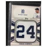 Miguel Cabrera jersey medallion card