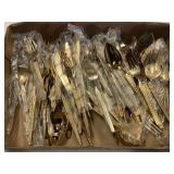 Gold toned flatware lot