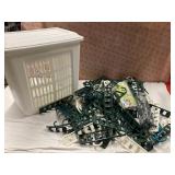 Laundry basket and belt hangers