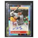 Romy  Gonzalez autograph card