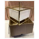 Pallet return Hanging light fixture