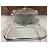 Corning ware crockpot, anchor hocking baking dish