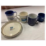 Bendix mugs and ash tray