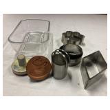 Cookie press and cutters