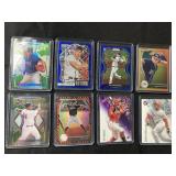 8 baseball cards