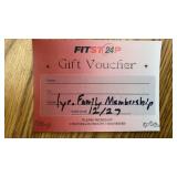 FIT STOP 1 year family membership