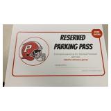 Reserved parking pass