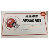 Reserved parking pass