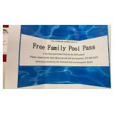 Plymouth public pool free family pool pass 2026