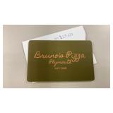 Brunoï¿½s pizza $25 gift card