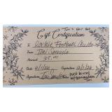 Toniï¿½s hair hut $25 gift certificate
