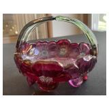 Flower glass basket