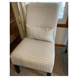 Houndstooth pattern chair